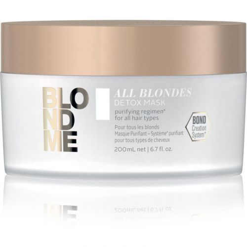 Schwarzkopf Professional Blondme All Blondes Detox detoxikačná a čistiaca maska pre blond a melírované vlasy 200 ml