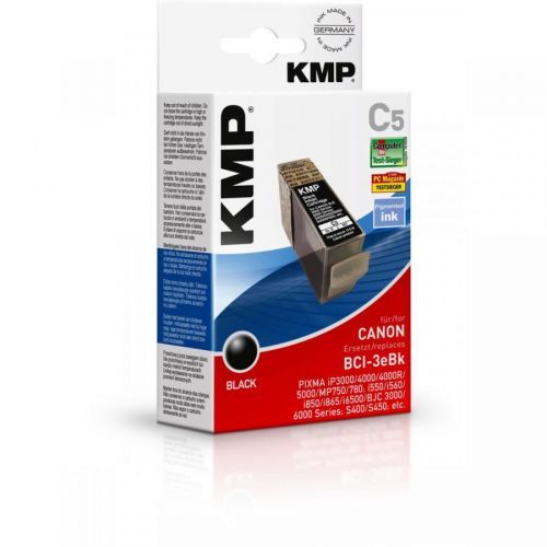 KMP Cartridge Canon BCI-3eBK,  - kompatibilný s čipom (Čierna)