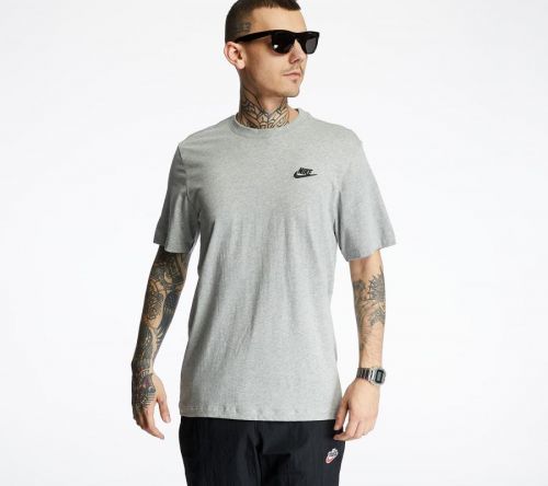Nike Sportswear Club Tee Dk Grey Heather/ Black