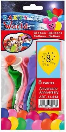 Balóny s číslom 8 /8 ks