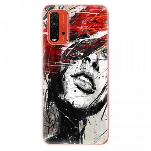 Odolné silikónové puzdro iSaprio - Sketch Face - Xiaomi Redmi 9T