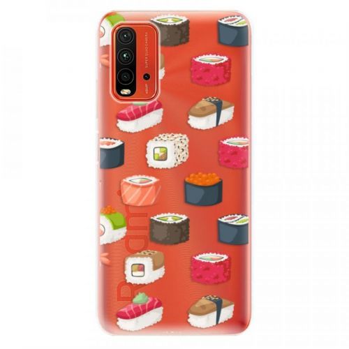 Odolné silikónové puzdro iSaprio - Sushi Pattern - Xiaomi Redmi 9T