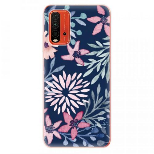 Odolné silikónové puzdro iSaprio - Leaves on Blue - Xiaomi Redmi 9T