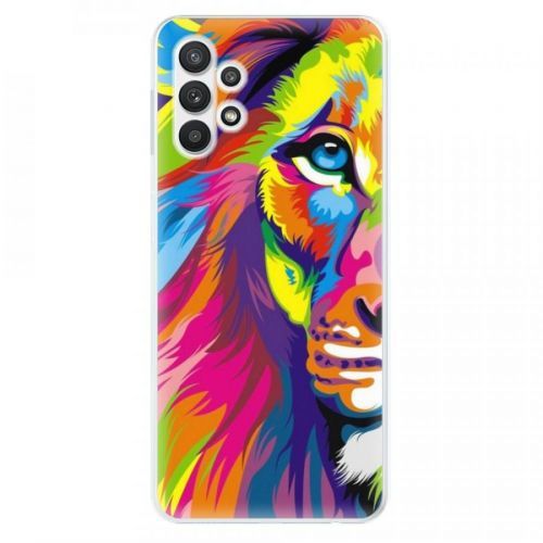 Odolné silikónové puzdro iSaprio - Rainbow Lion - Samsung Galaxy A32