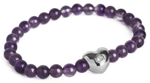 Vuch Obrúbený náramok z ametystu Doaa XS ( 15 - 16 cm)