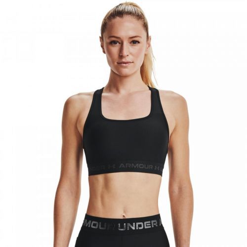 Under Armour W Crossback Mid Bra Black/ Jet Gray