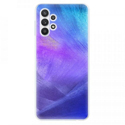 Odolné silikónové puzdro iSaprio - Purple Feathers - Samsung Galaxy A32