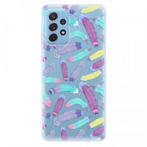 Odolné silikónové puzdro iSaprio - Feather Pattern 01 - Samsung Galaxy A72