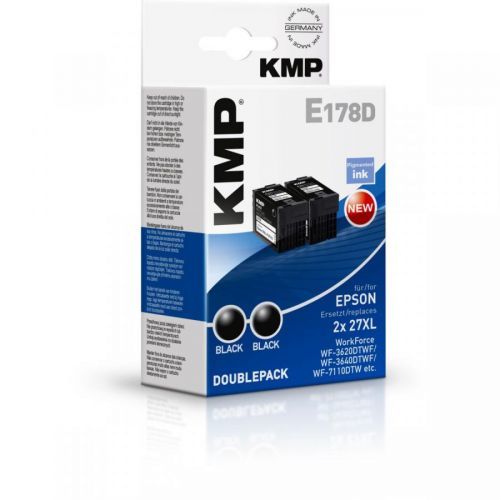 KMP Cartridge Epson 27 doublepack,  - kompatibilný s čipom (2xČierna)