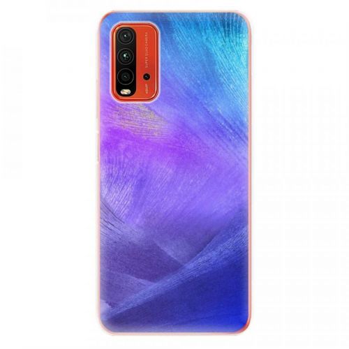 Odolné silikónové puzdro iSaprio - Purple Feathers - Xiaomi Redmi 9T