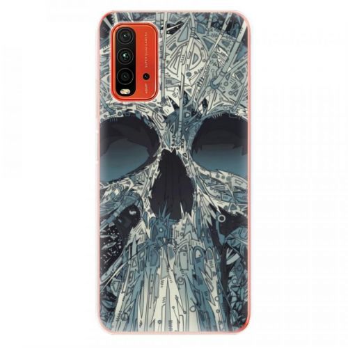 Odolné silikónové puzdro iSaprio - Abstract Skull - Xiaomi Redmi 9T
