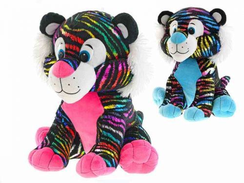 Tiger plyšový Star Sparkle 24cm - modrá
