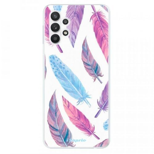 Odolné silikónové puzdro iSaprio - Feather Pattern 10 - Samsung Galaxy A32