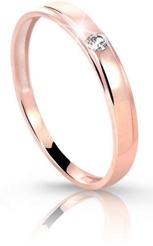 Cutie Diamonds Prsteň z ružového zlata s briliantom DZ6707-1617-00-X-4 48 mm
