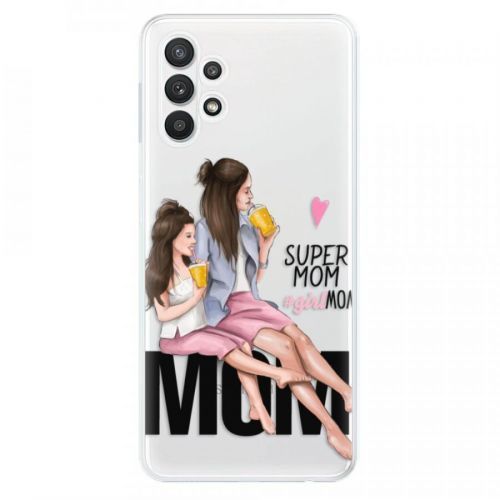 Odolné silikónové puzdro iSaprio - Milk Shake - Brunette - Samsung Galaxy A32