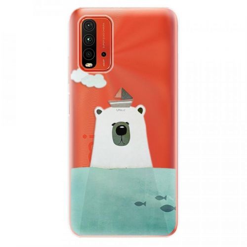 Odolné silikónové puzdro iSaprio - Bear With Boat - Xiaomi Redmi 9T