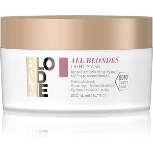 Schwarzkopf Professional Blondme All Blondes Light vyživujúca maska pre jemné až normálne vlasy 200 ml