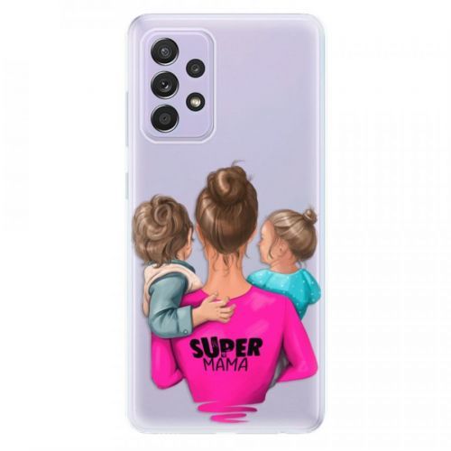Odolné silikónové puzdro iSaprio - Super Mama - Boy and Girl - Samsung Galaxy A52/A52 5G