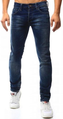 Modré pánske rifle.