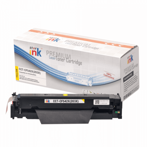 Starink kompatibilný s čipom toner HP 203X, HP CF542X (Žltý)