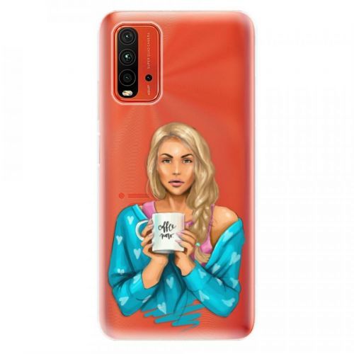 Odolné silikónové puzdro iSaprio - Coffe Now - Blond - Xiaomi Redmi 9T