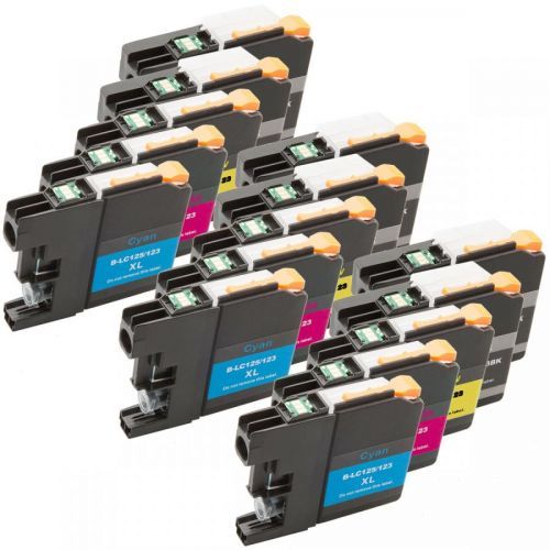 Tonery Náplně Cartridge Brother LC-123, LC-125 kompatibilný s čipom 12ml (Azúrová).cz
