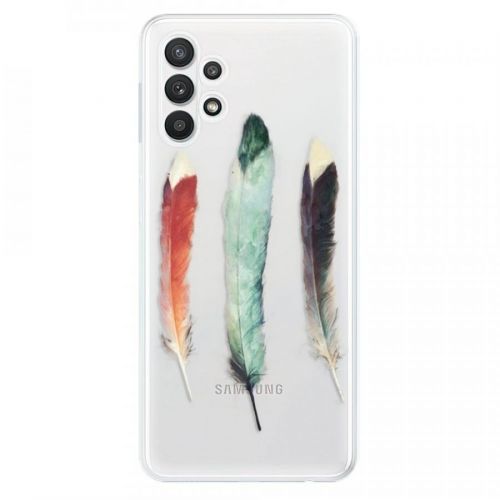 Odolné silikónové puzdro iSaprio - Three Feathers - Samsung Galaxy A32