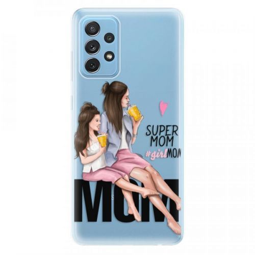 Odolné silikónové puzdro iSaprio - Milk Shake - Brunette - Samsung Galaxy A72