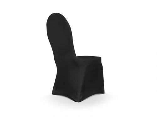 PartyDeco Elastický poťah na stoličku - čierny