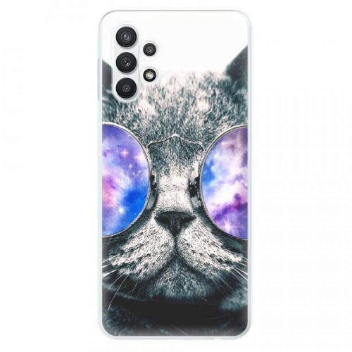 Odolné silikónové puzdro iSaprio - Galaxy Cat - Samsung Galaxy A32
