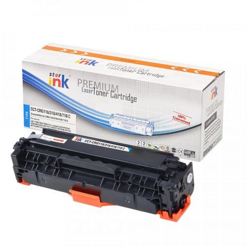Starink kompatibilný s čipom toner Canon CRG-718C (Azúrový)