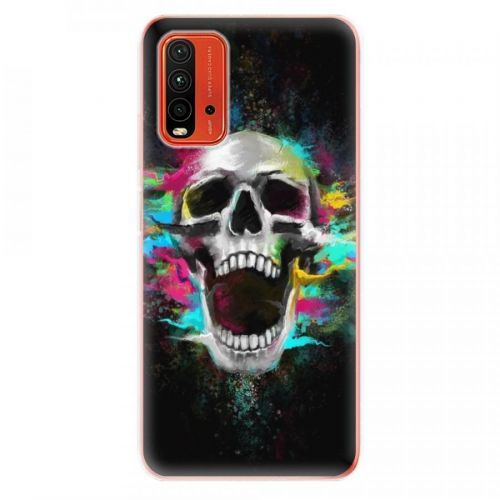 Odolné silikónové puzdro iSaprio - Skull in Colors - Xiaomi Redmi 9T