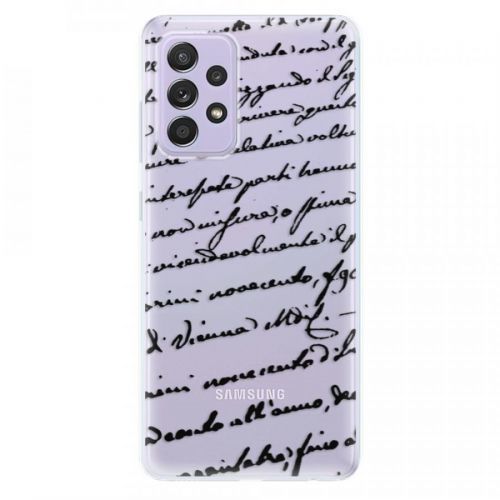 Odolné silikónové puzdro iSaprio - Handwriting 01 - black - Samsung Galaxy A52/A52 5G