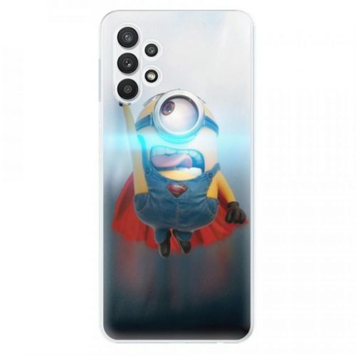 Odolné silikónové puzdro iSaprio - Mimons Superman 02 - Samsung Galaxy A32