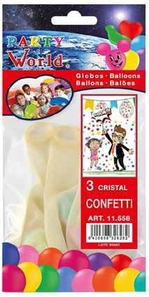 Balóny s konfetami 3 ks