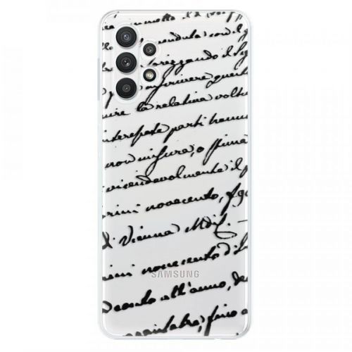 Odolné silikónové puzdro iSaprio - Handwriting 01 - black - Samsung Galaxy A32