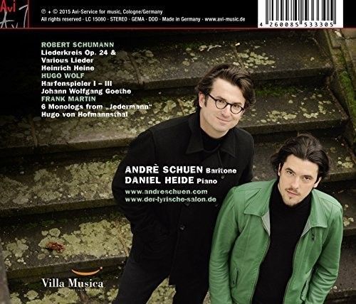 Schumann: Wolf & Martin: Lieder (Schumann / Wolf / Martin / Schuen / Heide) (CD)