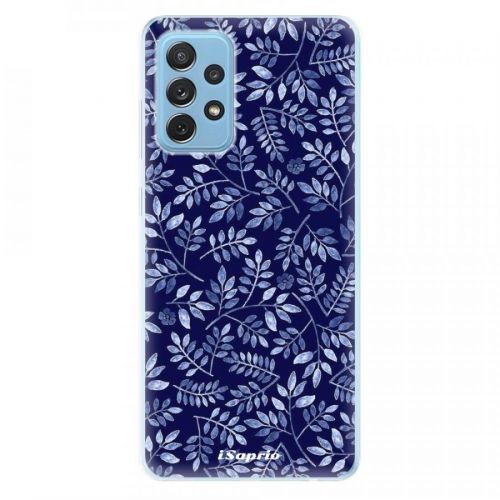 Odolné silikónové puzdro iSaprio - Blue Leaves 05 - Samsung Galaxy A72