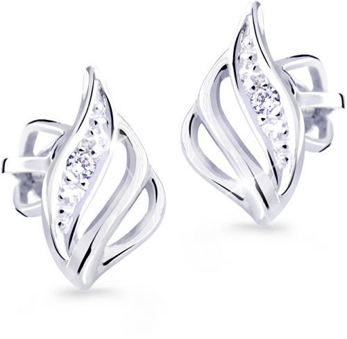 Cutie Diamonds Luxusné náušnice z bieleho zlata s briliantmi DZ8024-30-00-X-2