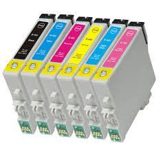 Tonery Náplně Epson T0487, kompatibilný s čipom sada atramentov (6x13ml) s čipom