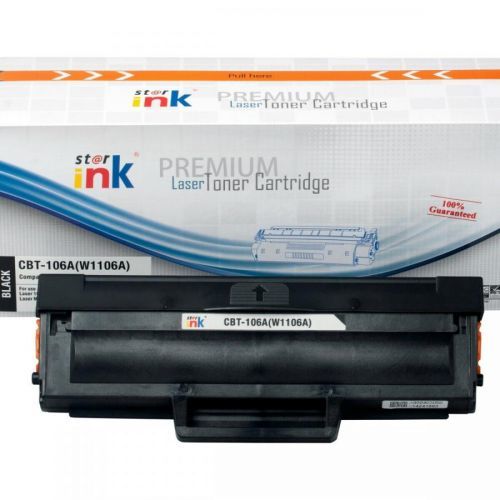 Starink kompatibilný s čipom toner HP 106A, HP W1106A XL verze 2500 stran s čipem (Čierny)