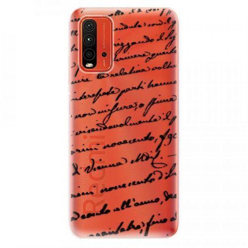 Odolné silikónové puzdro iSaprio - Handwriting 01 - black - Xiaomi Redmi 9T