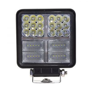 LED pracovné svetlo - biele / oražové 38x3W LED / 10-30V / ECER10 (107x135x36mm)