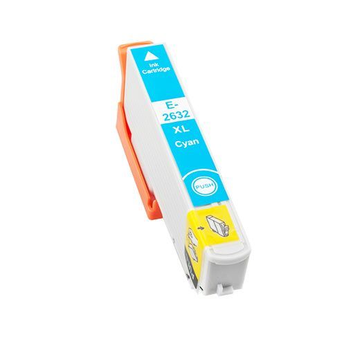 Tonery Náplně Epson T2632, kompatibilný s čipom kazeta (Azúrová).cz