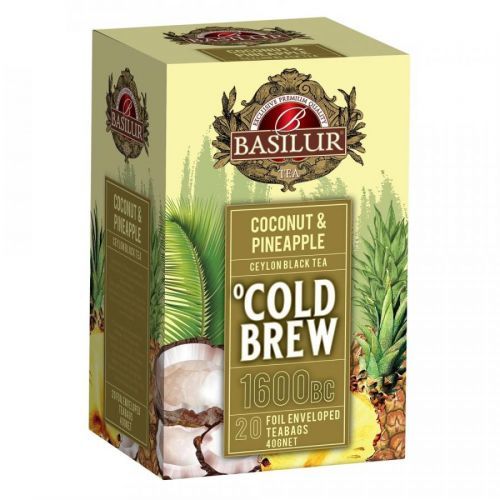 BASILUR Cold Brew Coconut Pineapple ovocný čaj 20 vrecúšok