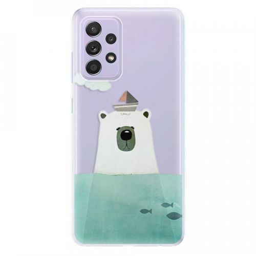 Odolné silikónové puzdro iSaprio - Bear With Boat - Samsung Galaxy A52/A52 5G
