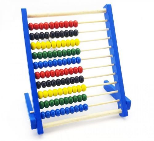 Drevené počítadlo 20cm - modrá