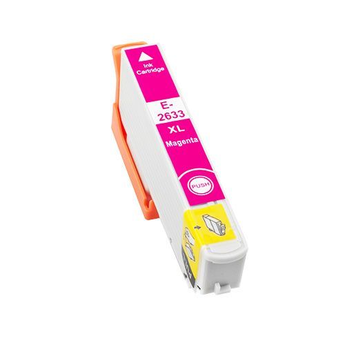 Tonery Náplně Epson T2633, kompatibilný s čipom kazeta (Purpurová).cz