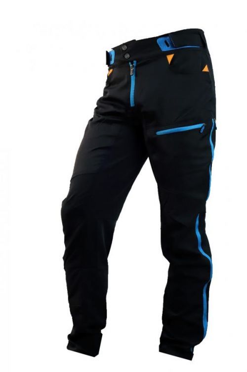 Nohavice unisex Haven Singletrail - čierne-modré, 3XL