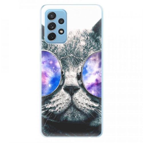 Odolné silikónové puzdro iSaprio - Galaxy Cat - Samsung Galaxy A72